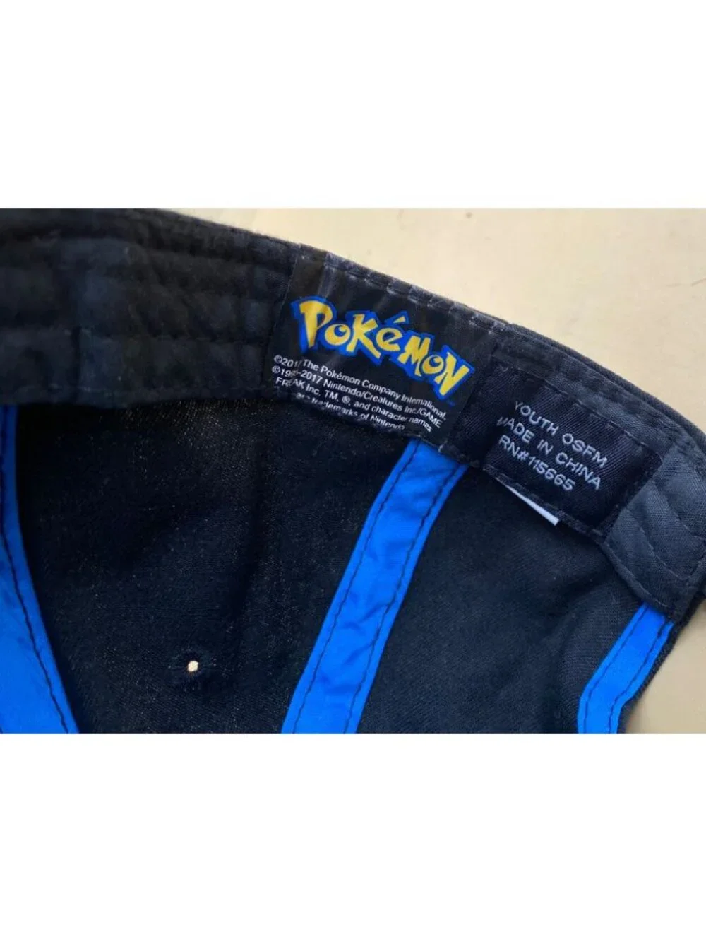 Pokemon Gotta Catch Em All Youth Baseball Cap Black Blue Snapback Hat Pokémon